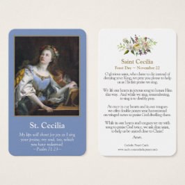 Gebetskarte | Saint Cecilia 1