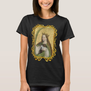 Gebetskarte St. Agnes von Rom Vintage Katholische T-Shirt