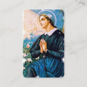 Gebetskarte   St Angela Merici Visitenkarte
