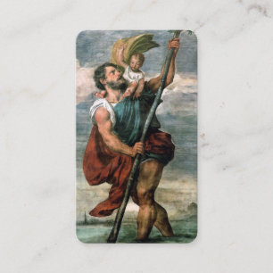 Gebetskarte   St Christopher Travel Visitenkarte