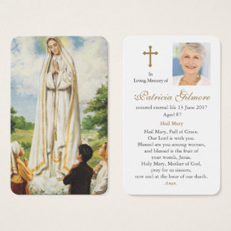 Gebetskarte | Unsere Dame von Fatima