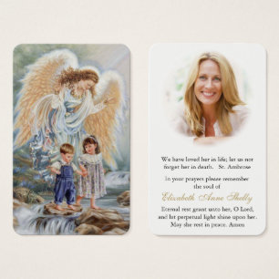Gebetskarte Vintager Wächter Angel
