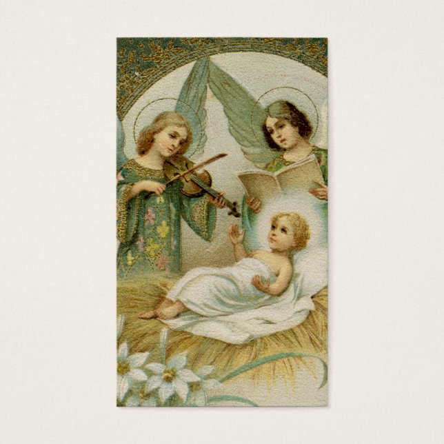 Gebetskarte (Zitat): Gloria in Excelsis Deo (Vorderseite)