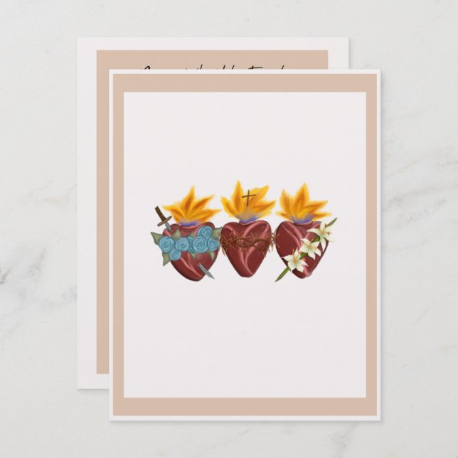 Gebetskarten für die Familie - 10 Packungen Mitteilungskarte (Vorne/Hinten)