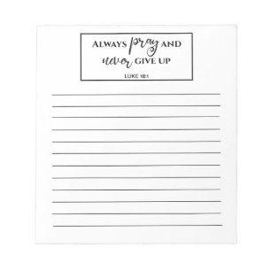 Gebetsliste der weißen Linde Notizblock