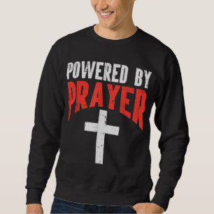 Gebetsmut Kreuz Gott Christlichen Menschen Wo Sweatshirt