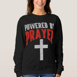 Gebetsmut Kreuz Gott Christlichen Menschen Wo Sweatshirt