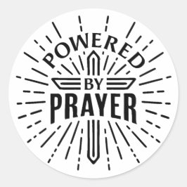 Gebetsmut Runder Aufkleber