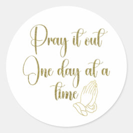 Gebetsnachweis Runder Aufkleber