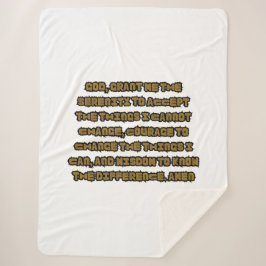 Gebetspreis auf Glaubensbasis Sherpadecke