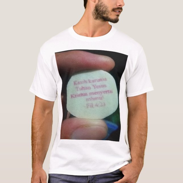 Gebetsverse in der Bibel T-Shirt (Vorderseite)