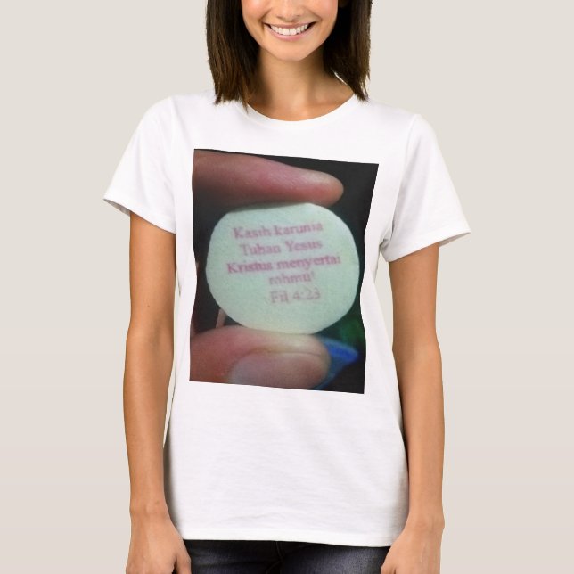 Gebetsverse in der Bibel T-Shirt (Vorderseite)