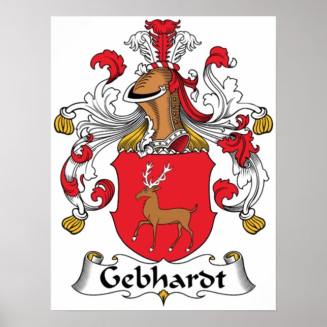 Gebhardt Familienwappen Poster (Vorne)
