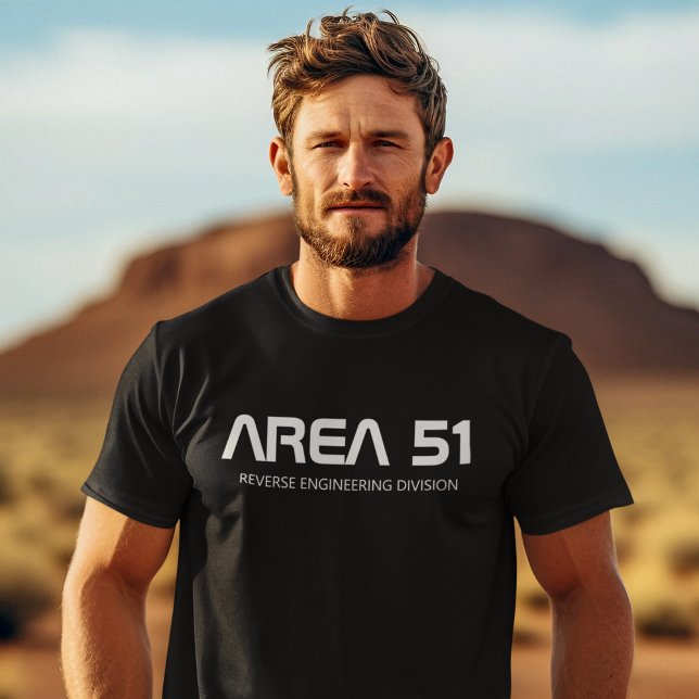 Gebiet 51 Alien für Reverse Engineering UFO parano T-Shirt (Von Creator hochgeladen)