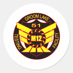 Gebiet 51 Majestic 12 Runder Aufkleber
