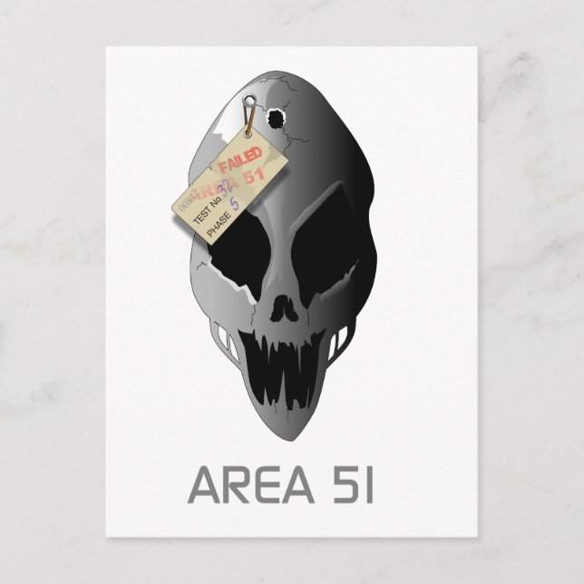 Gebiet 51 postkarte (Vorderseite)