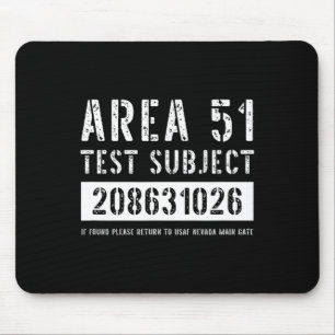 Gebiet 51 Prüfgegenstand 1026 Alien Entführung Hal Mousepad