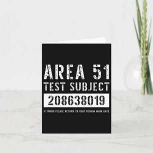 Gebiet 51 Prüfgegenstand 8019 Alien Entführung Hal Karte