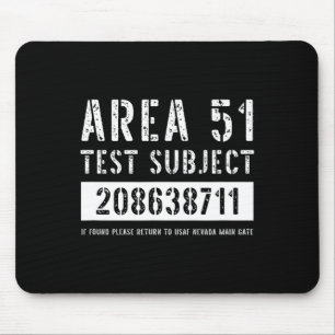 Gebiet 51 Prüfgegenstand 8711 Alien Entführung Hal Mousepad