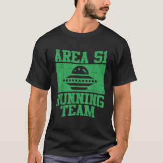 Gebiet 51 Running Team Funny Nevada 09 20 19 Alien T-Shirt