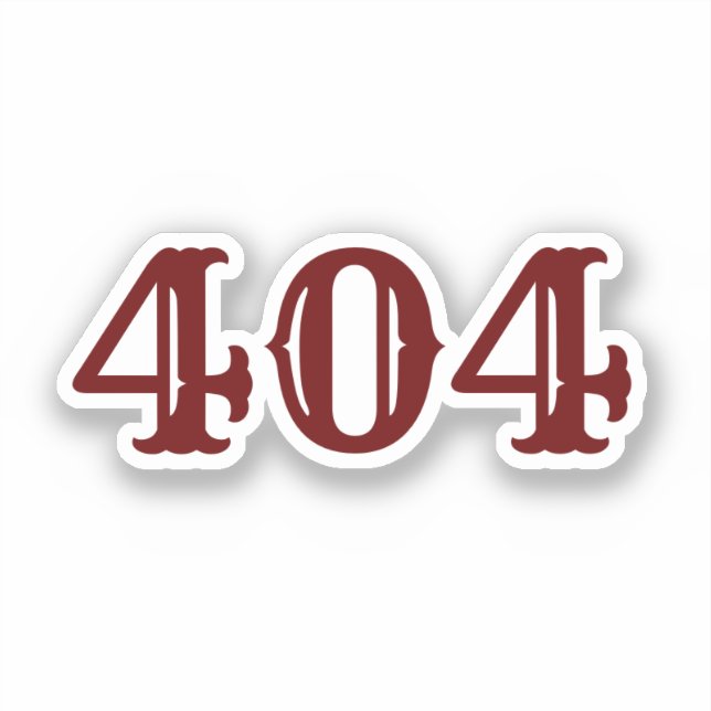 Gebiet-Code 404 (Atlanta, GA) Aufkleber (Vorderseite)