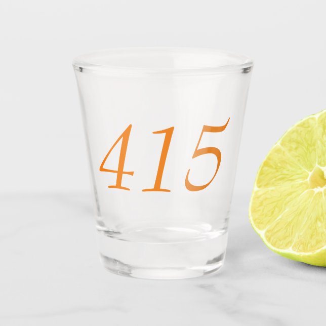 Gebiet Code 415 (San Francisco) Schnapsglas (Vorderseite)