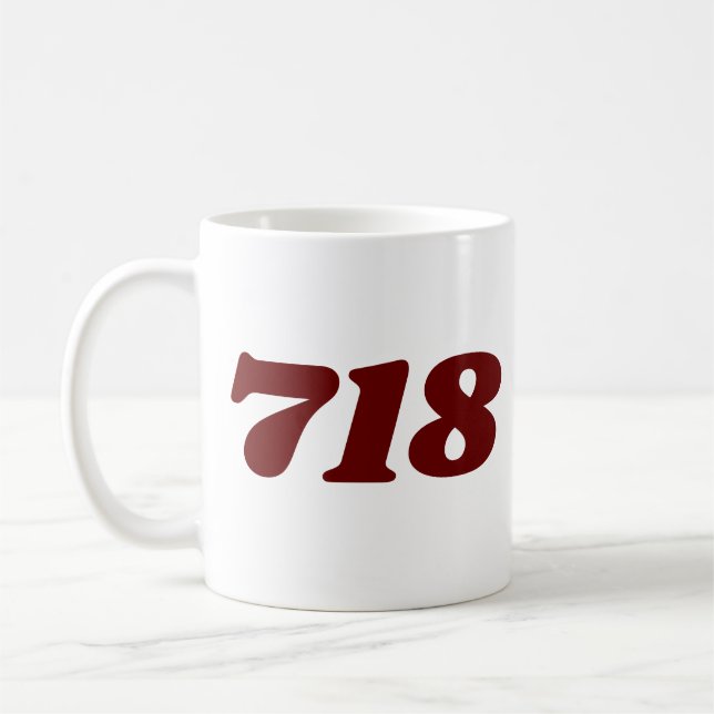Gebiet Code 718 (New York City) Kaffeetasse (Links)