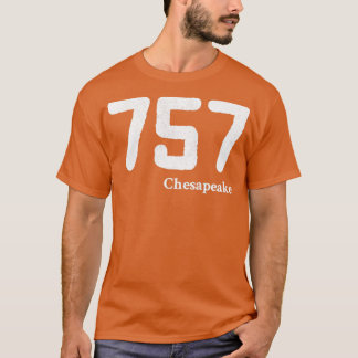 Gebiet Code 757 Chesapeake Virginia T-Shirt