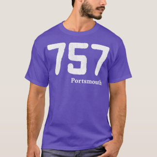 Gebiet Code 757 Portsmouth Virginia T-Shirt