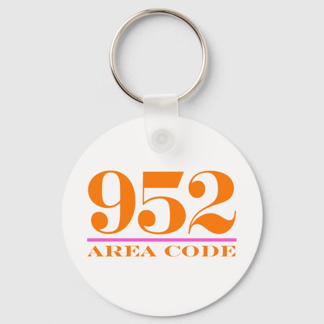 Gebiet Code 952 Schlüsselanhänger (Vorderseite)