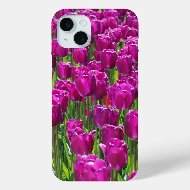 Gebiet der Lila Tulipen Case-Mate iPhone Hülle (Rückseite)