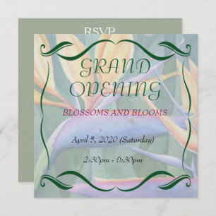 GEBIET DER PARADISER BLUME GRAND ÖFFNUNG EINLADUNG