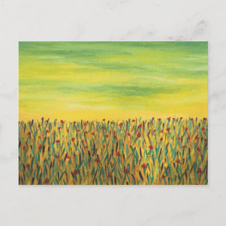 Gebiet der roten Blume Postkarte