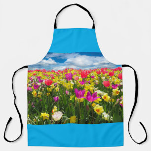Gebiet der Tulipen-Blume Schürze