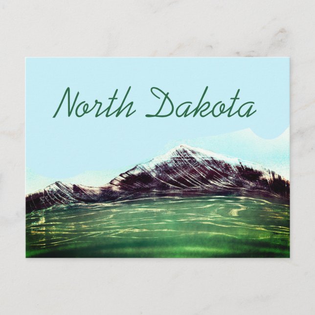 Gebiet Nord-Dakota Postkarte (Vorderseite)