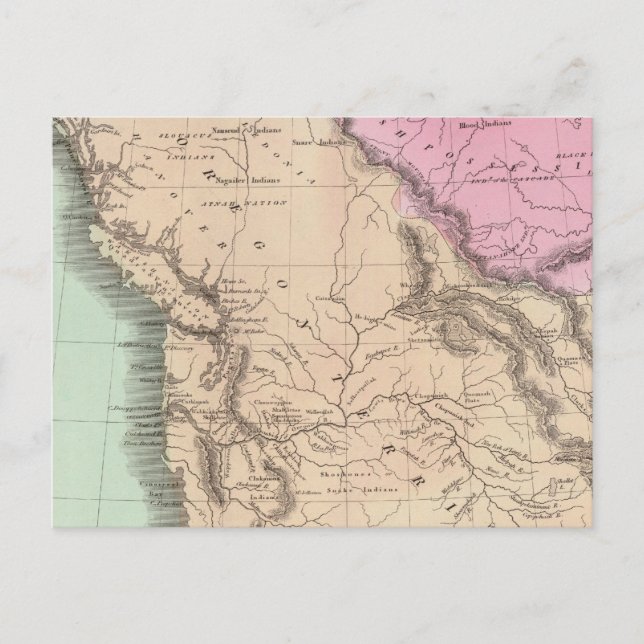 Gebiet Oregon Postkarte (Vorderseite)