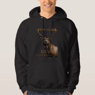 Gebiet Utah - Atemberaubender GebirgsElch Hoodie