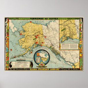 Gebiet von Alaska Poster