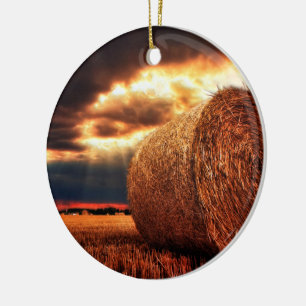 Gebiet von Hay Bales Keramik Ornament