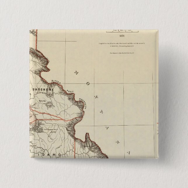 Gebiet von Idaho Button (Vorderseite)