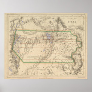 Gebiet von Utah Poster