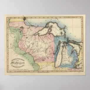 Gebiete im Norden des Westerns und in Michigan Poster