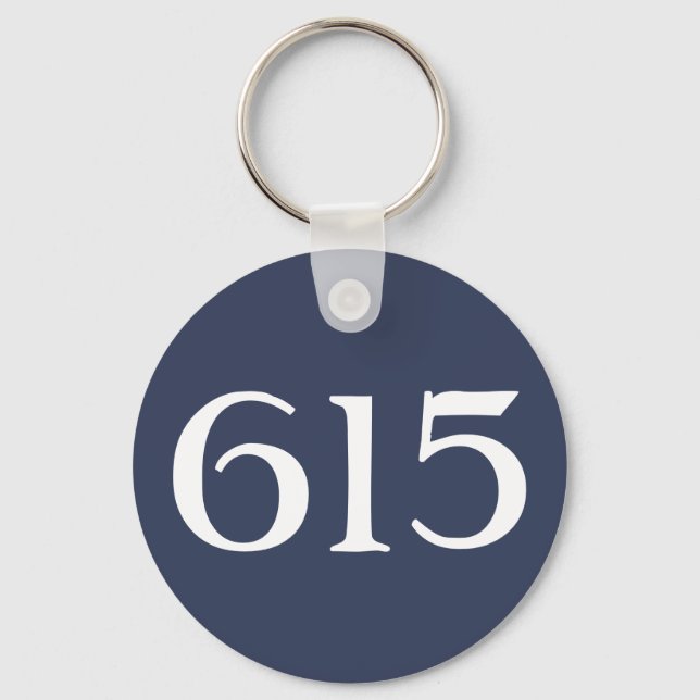 Gebietscode 615 (Nashville) Schlüsselanhänger (Vorderseite)