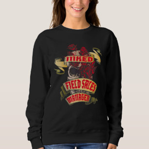 Gebietsverkaufsleiter Tätowierung Schädel & rote R Sweatshirt