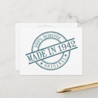 Gebildet 1942 Briefmarke-Logo für die Runde Gummi 