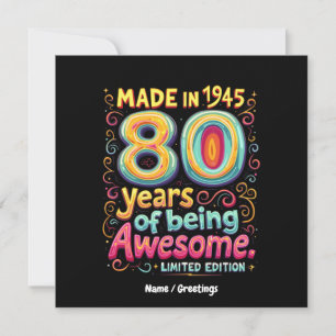 Gebildet 1945, 80 Jahre Phantastisch Einladung