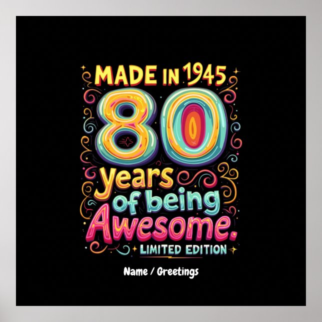 Gebildet 1945, 80 Jahre Phantastisch Poster (Vorne)