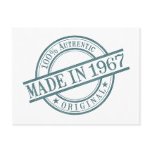 Gebildet 1967 Briefmarke-Logo für das Geburtsjahr