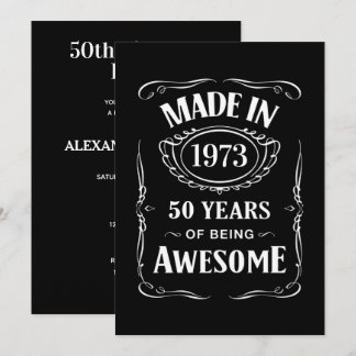 Gebildet 1973 50 Jahre phantastisch 2023 Tag Einladung