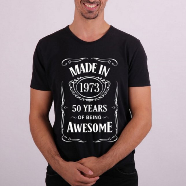 Gebildet 1973 50 Jahre phantastischer T - Shirt (Von Creator hochgeladen)